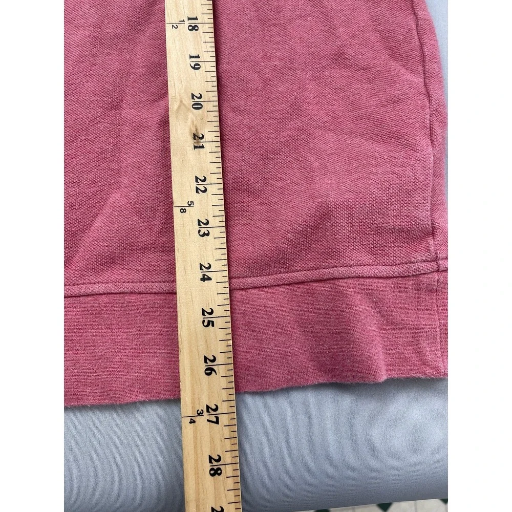 Brooks Brothers Mens Pullover Large Pink 1/4 Zip Long Sleeve Preppy Golf Coastal